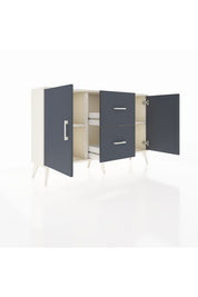 Arges Konsol 2 Raflı 2 Çekmeceli 2 Kapaklı 132x30x83 - S144M039V08A