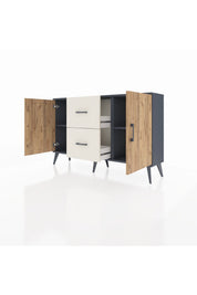 Arges Konsol 2 Raflı 2 Çekmeceli 2 Kapaklı 132x30x83 - S144M039V10A