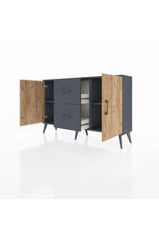 Arges Konsol 2 Raflı 2 Çekmeceli 2 Kapaklı 132x30x83 - S144M039V11A