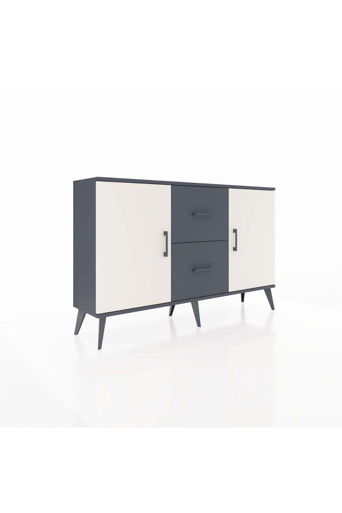 Arges Konsol 2 Raflı 2 Çekmeceli 2 Kapaklı 132x30x83 - S144M039V14A