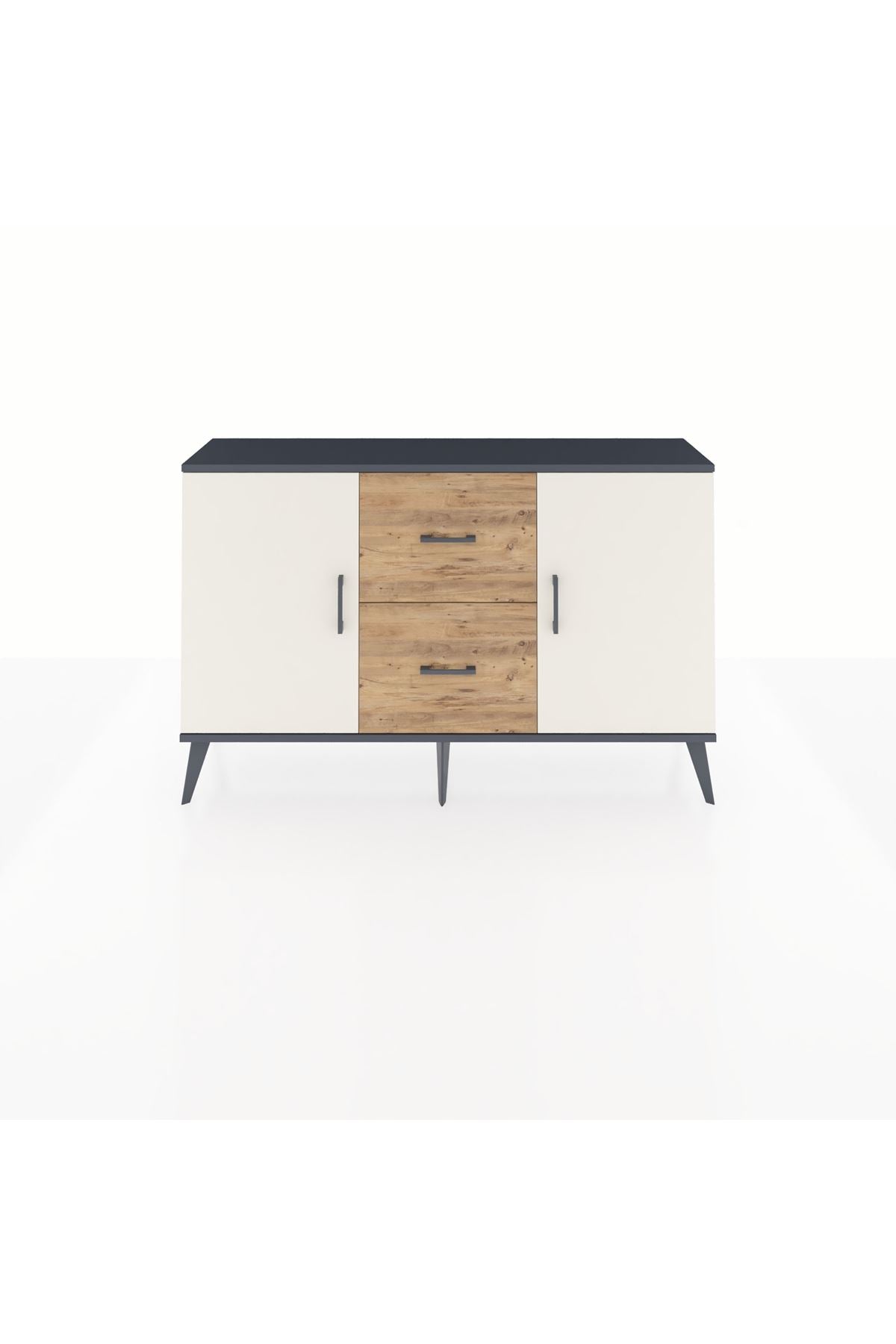 Arges Konsol 2 Raflı 2 Çekmeceli 2 Kapaklı 132x30x83 - S144M039V15A