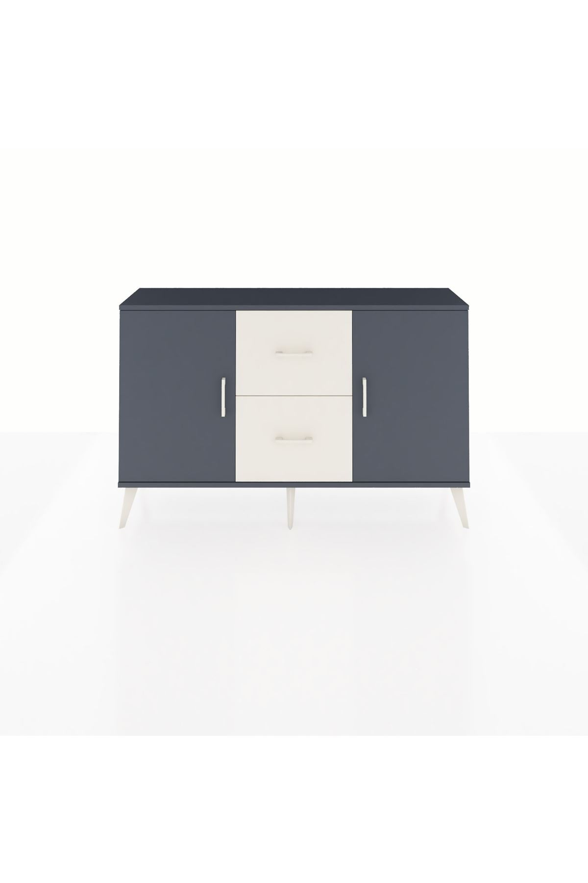 Arges Konsol 2 Raflı 2 Çekmeceli 2 Kapaklı 132x30x83 - S144M039V16A