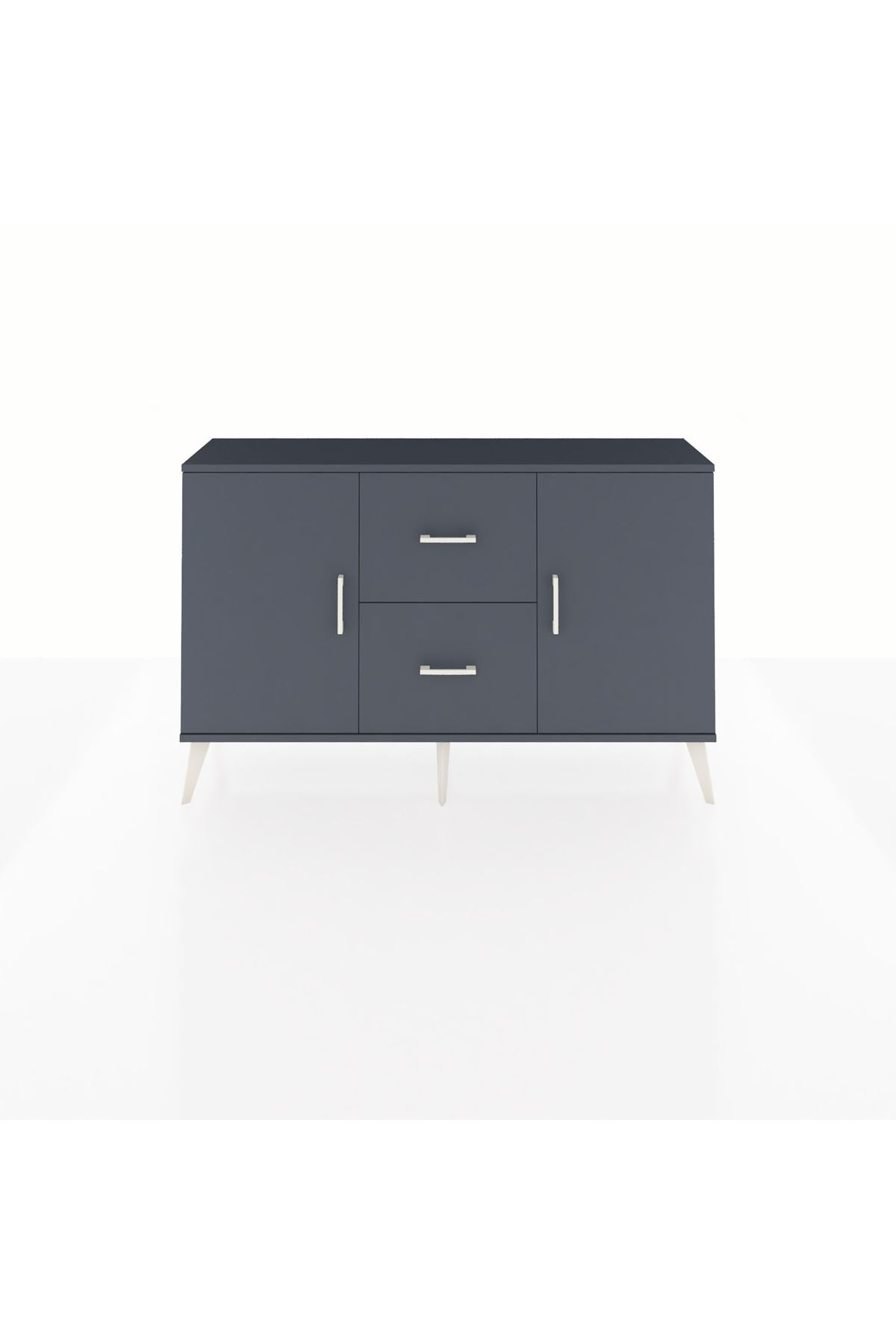 Arges Konsol 2 Raflı 2 Çekmeceli 2 Kapaklı 132x30x83 - S144M039V17A