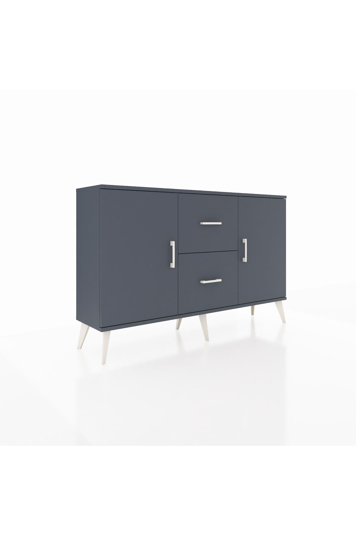 Arges Konsol 2 Raflı 2 Çekmeceli 2 Kapaklı 132x30x83 - S144M039V17A