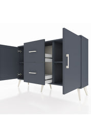 Arges Konsol 2 Raflı 2 Çekmeceli 2 Kapaklı 132x30x83 - S144M039V17A