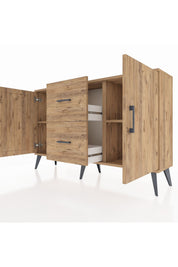 Arges Konsol 2 Raflı 2 Çekmeceli 2 Kapaklı 132x30x83 - S144M039V21A