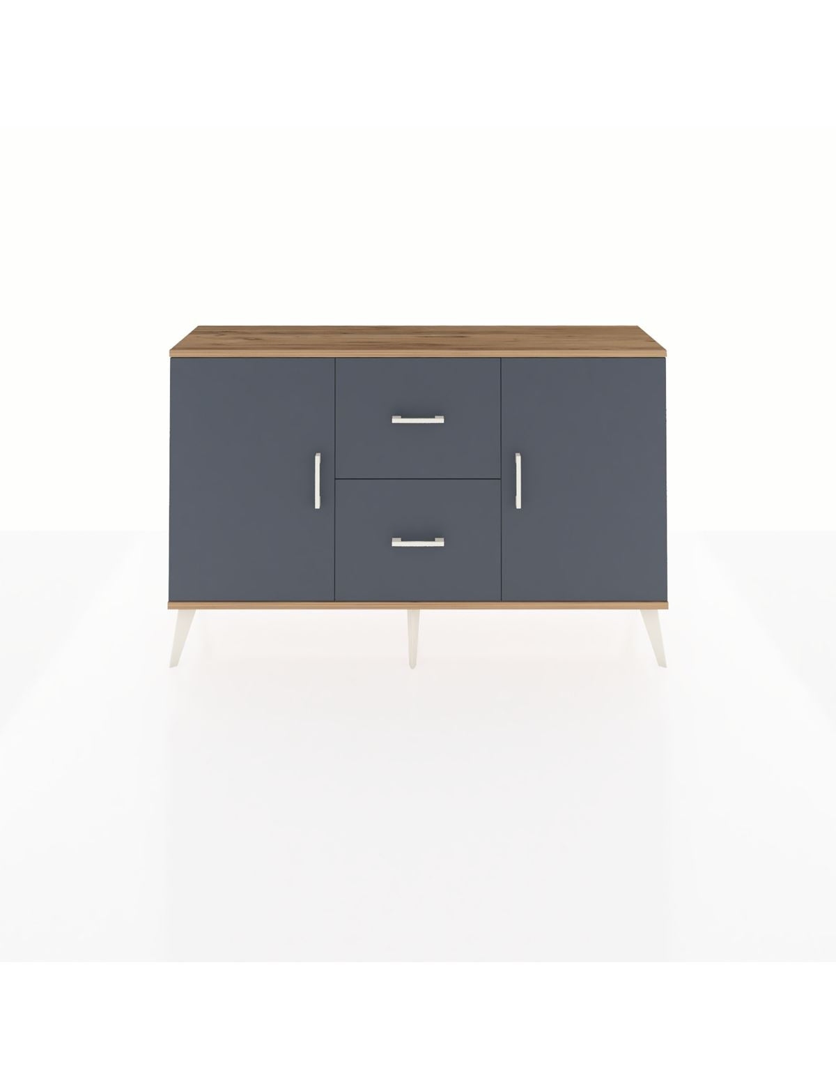 Arges Konsol 2 Raflı 2 Çekmeceli 2 Kapaklı 132x30x83 - S144M039V26A