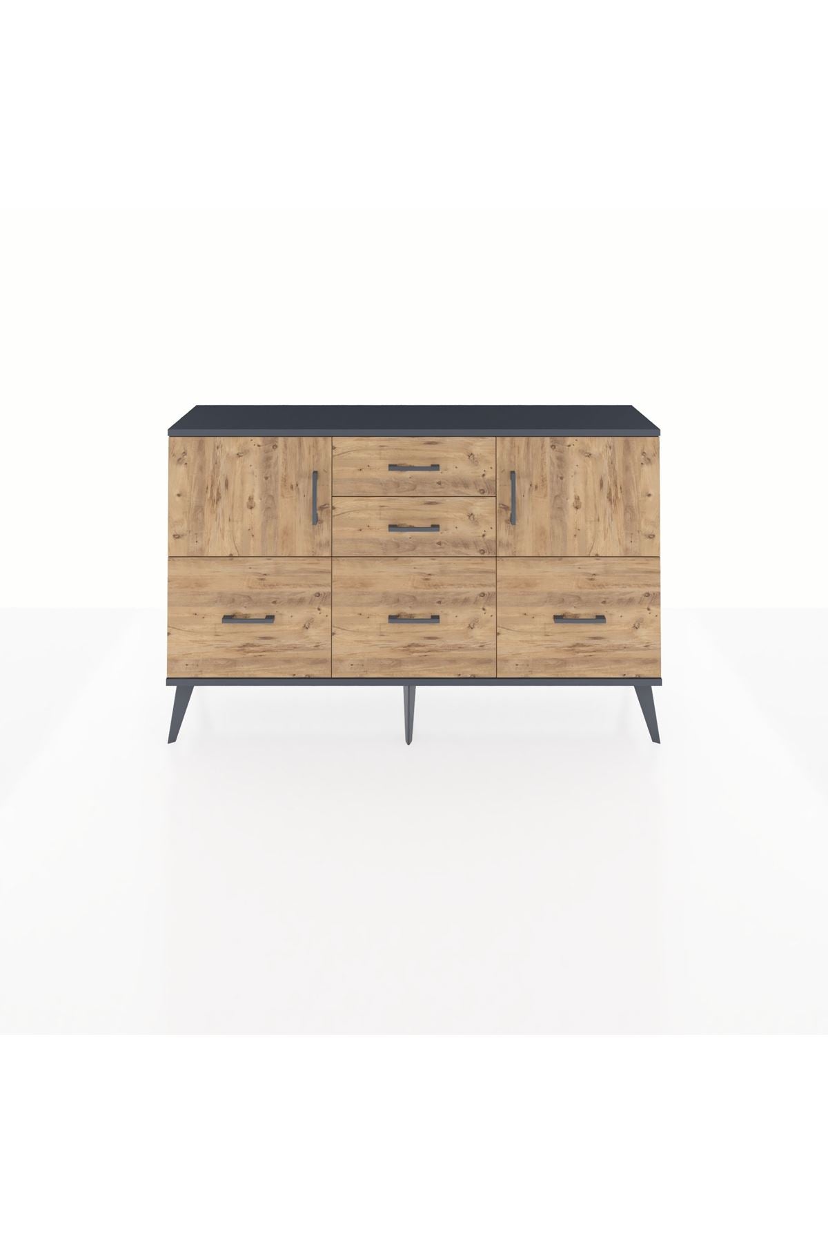 Arges Konsol 2 Raflı 5 Çekmeceli 2 Kapaklı 132x30x83 - S144M042V12A
