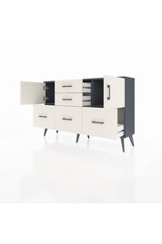 Arges Konsol 2 Raflı 5 Çekmeceli 2 Kapaklı 132x30x83 - S144M042V13A