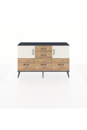Arges Konsol 2 Raflı 5 Çekmeceli 2 Kapaklı 132x30x83 - S144M042V15A