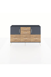 Arges Konsol 2 Raflı 5 Çekmeceli 2 Kapaklı 132x30x83 - S144M042V18A