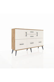 Arges Konsol 2 Raflı 5 Çekmeceli 2 Kapaklı 132x30x83 - S144M042V22A