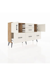 Arges Konsol 2 Raflı 5 Çekmeceli 2 Kapaklı 132x30x83 - S144M042V22A