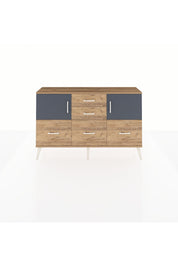Arges Konsol 2 Raflı 5 Çekmeceli 2 Kapaklı 132x30x83 - S144M042V27A