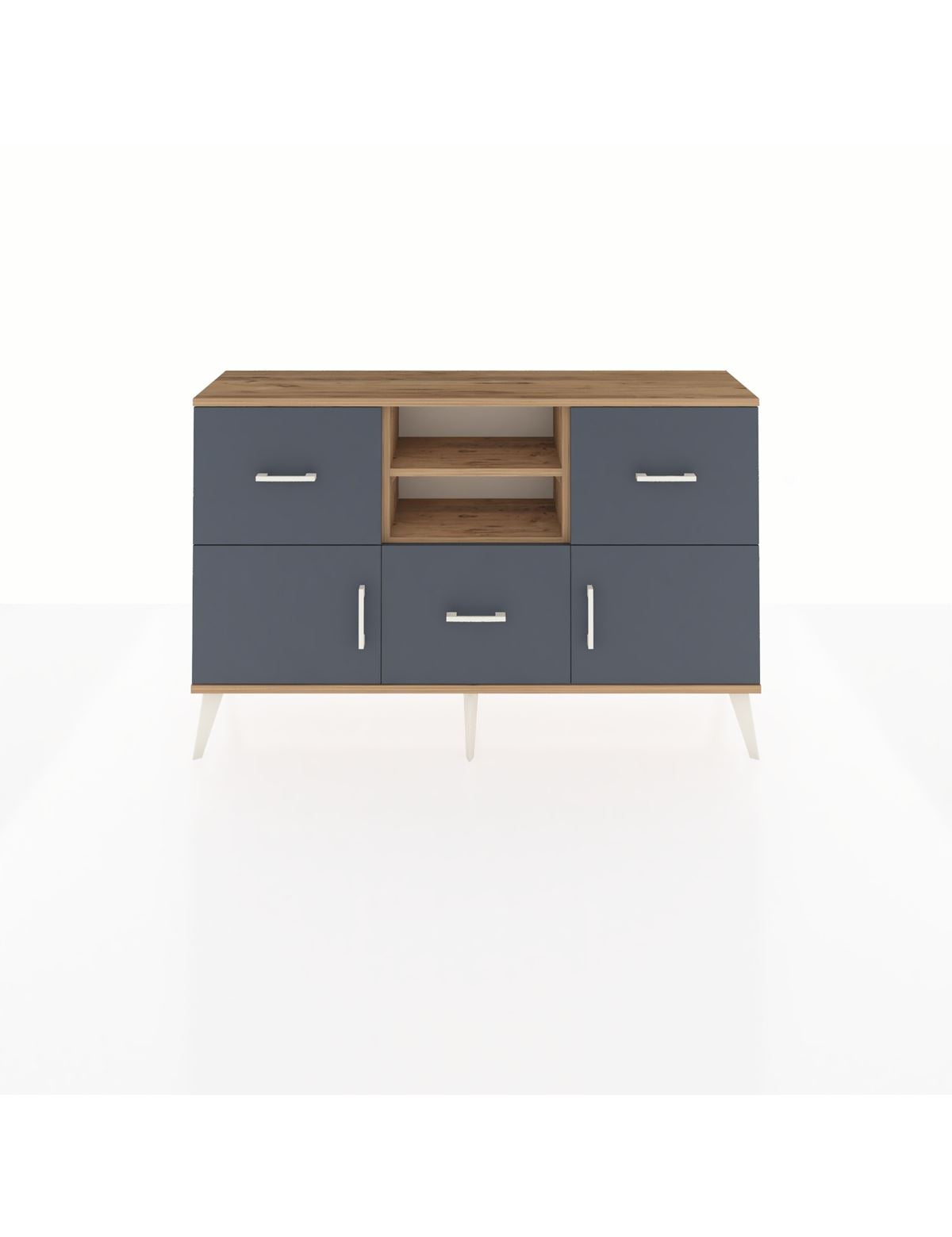 Arges Konsol 2 Raflı 3 Çekmeceli 2 Kapaklı 132x30x83 - S144M043V26A