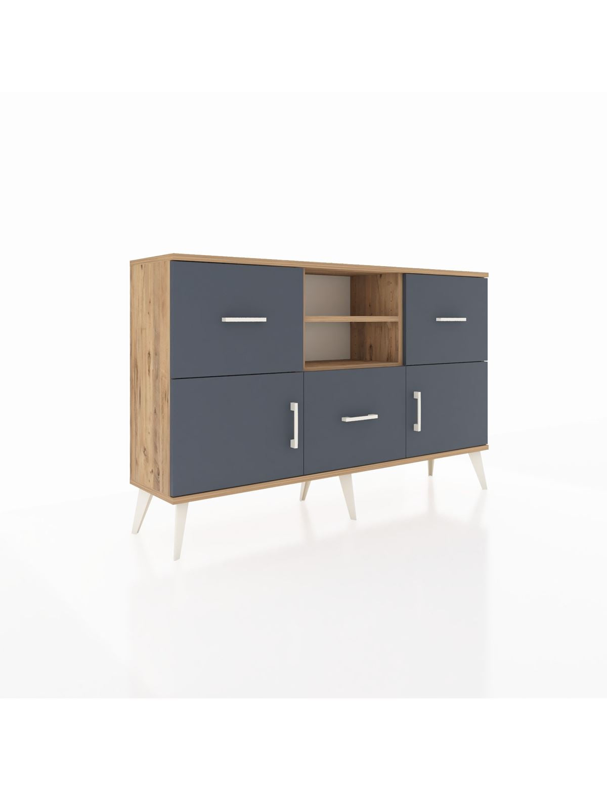 Arges Konsol 2 Raflı 3 Çekmeceli 2 Kapaklı 132x30x83 - S144M043V26A