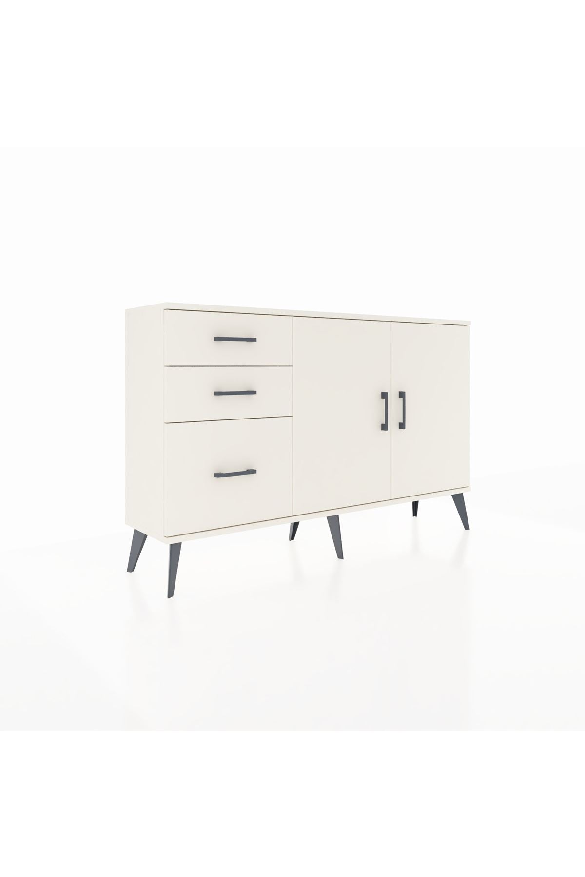 Arges Konsol 2 Raflı 3 Çekmeceli 2 Kapaklı 132x30x83 - S144M044V04A