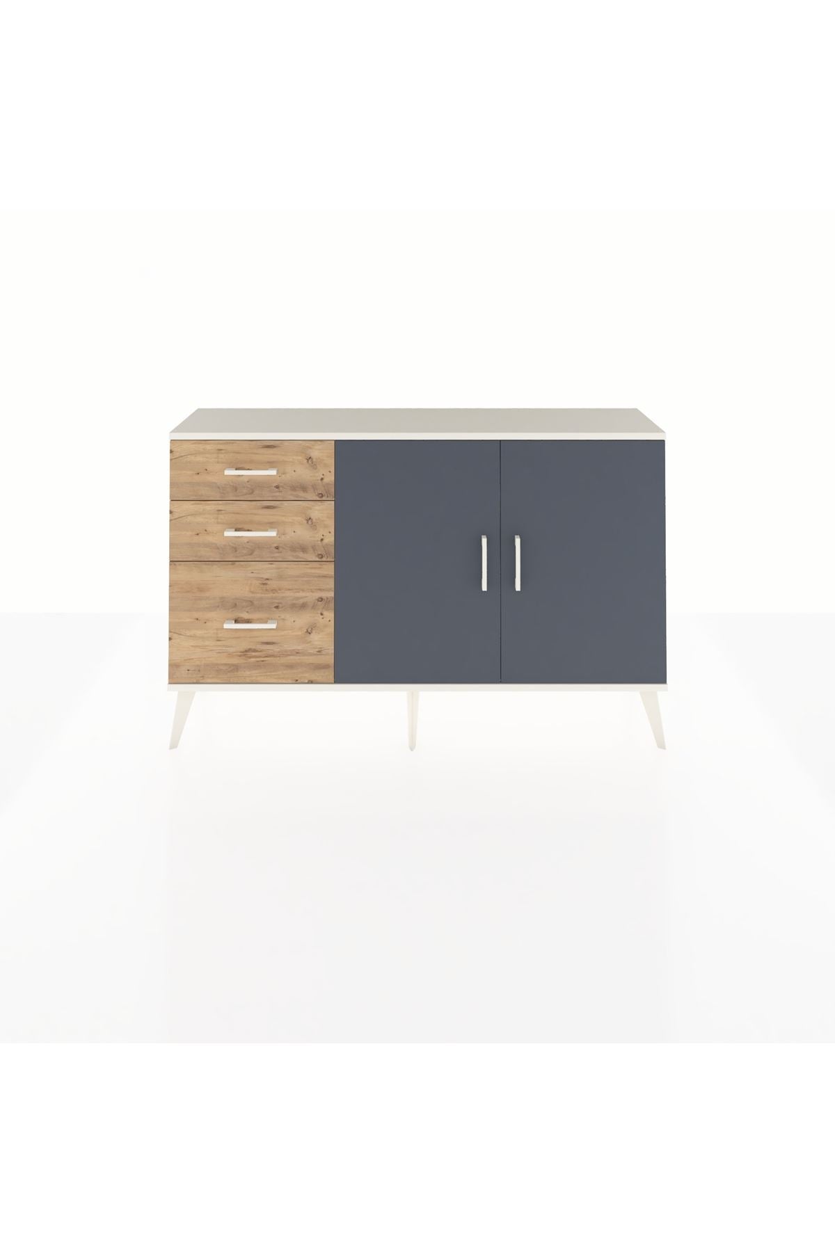 Arges Konsol 2 Raflı 3 Çekmeceli 2 Kapaklı 132x30x83 - S144M044V09A
