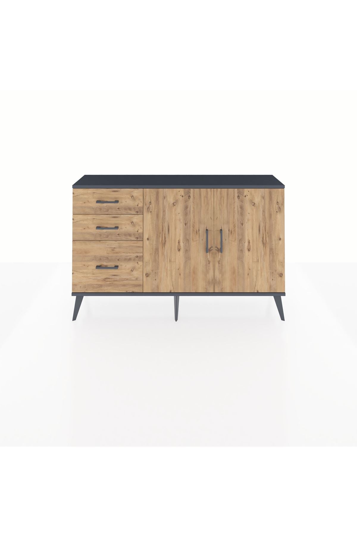 Arges Konsol 2 Raflı 3 Çekmeceli 2 Kapaklı 132x30x83 - S144M044V12A