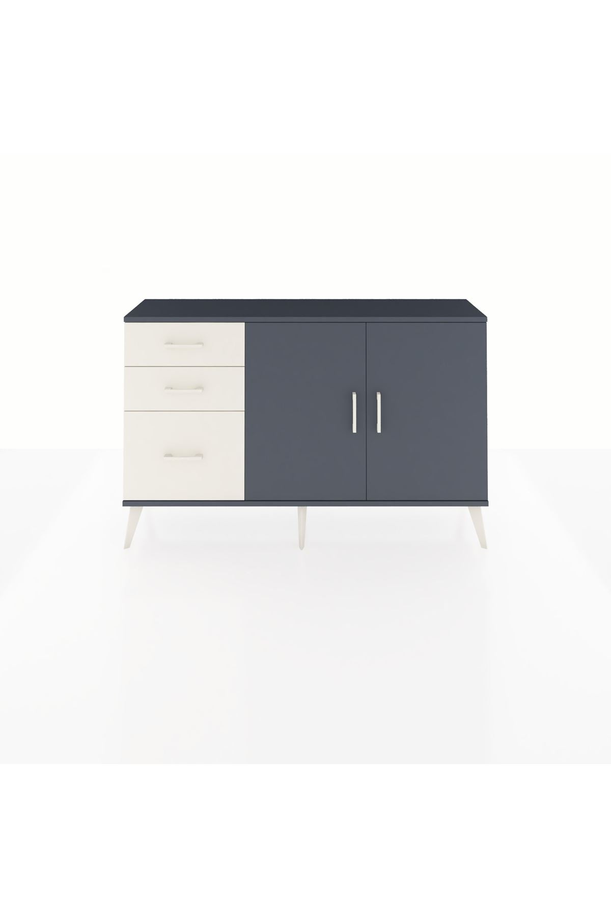 Arges Konsol 2 Raflı 3 Çekmeceli 2 Kapaklı 132x30x83 - S144M044V16A