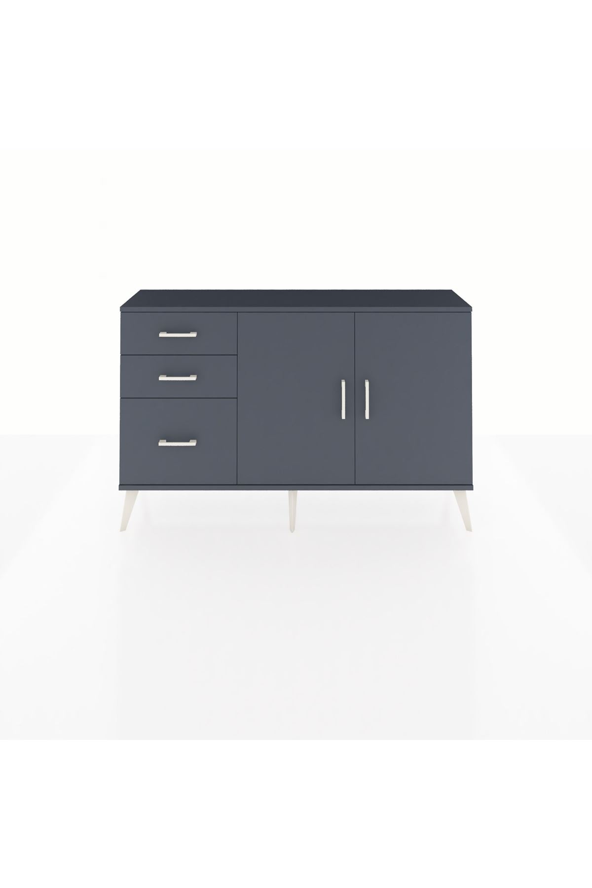 Arges Konsol 2 Raflı 3 Çekmeceli 2 Kapaklı 132x30x83 - S144M044V17A