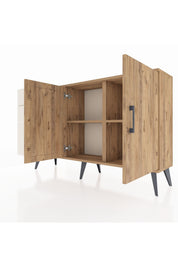 Arges Konsol 2 Raflı 3 Çekmeceli 2 Kapaklı 132x30x83 - S144M044V19A
