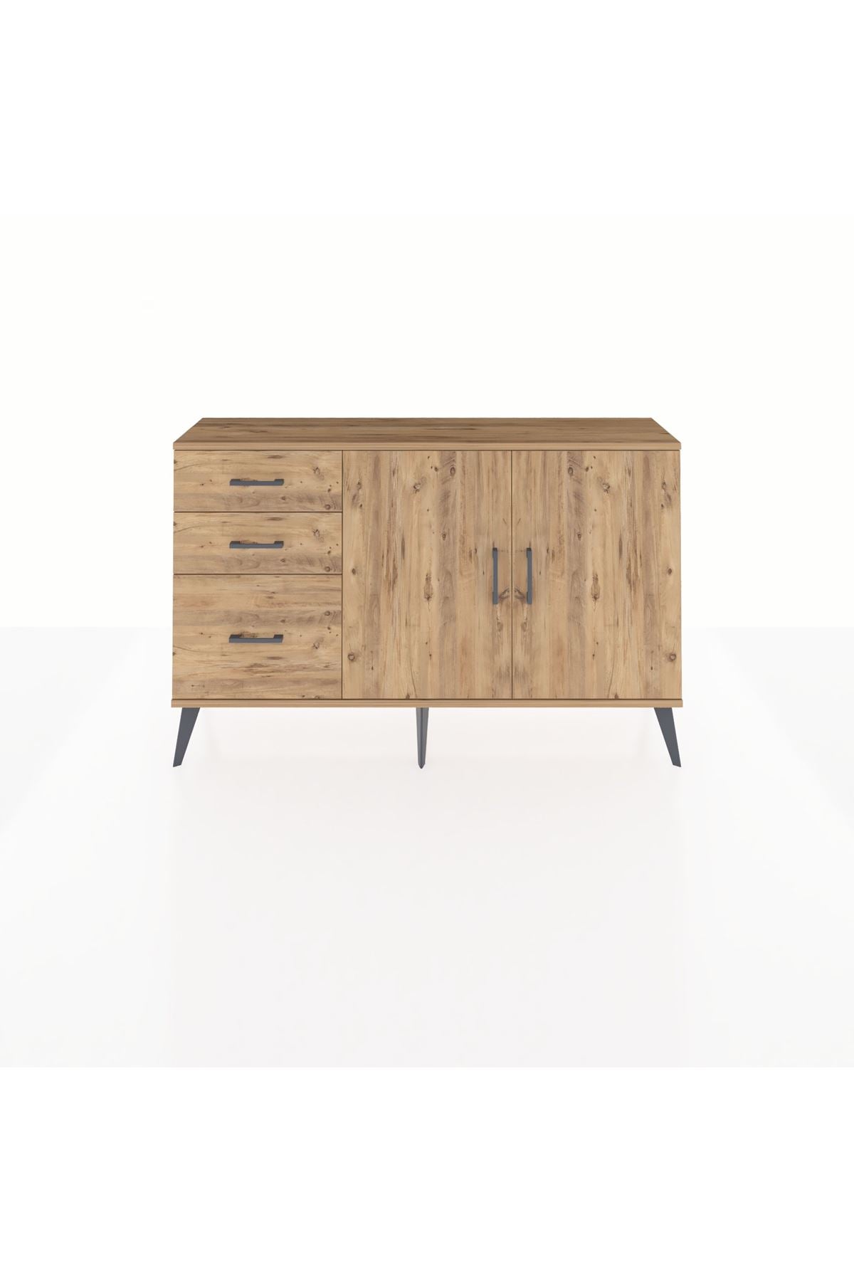 Arges Konsol 2 Raflı 3 Çekmeceli 2 Kapaklı 132x30x83 - S144M044V21A