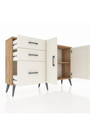 Arges Konsol 2 Raflı 3 Çekmeceli 2 Kapaklı 132x30x83 - S144M044V22A
