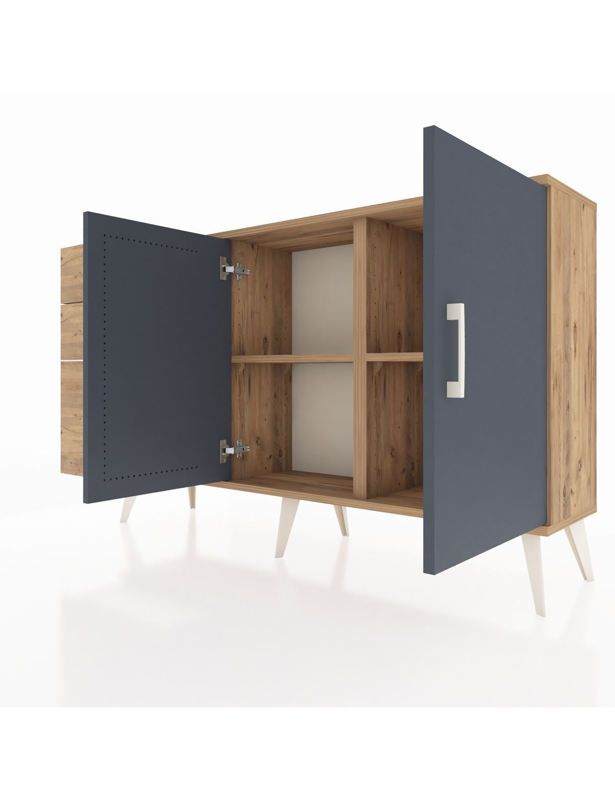 Arges Konsol 2 Raflı 3 Çekmeceli 2 Kapaklı 132x30x83 - S144M044V27A