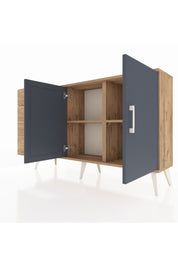 Arges Konsol 2 Raflı 3 Çekmeceli 2 Kapaklı 132x30x83 - S144M044V27A