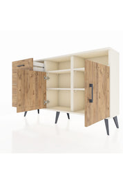 Arges Konsol 4 Raflı 3 Çekmeceli 2 Kapaklı 132x30x83 - S144M045V03A