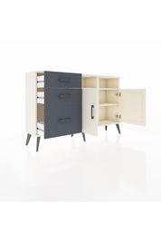 Arges Konsol 4 Raflı 3 Çekmeceli 2 Kapaklı 132x30x83 - S144M045V05A