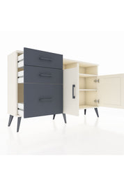 Arges Konsol 4 Raflı 3 Çekmeceli 2 Kapaklı 132x30x83 - S144M045V05A