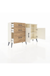 Arges Konsol 4 Raflı 3 Çekmeceli 2 Kapaklı 132x30x83 - S144M045V06A