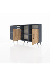 Arges Konsol 4 Raflı 3 Çekmeceli 2 Kapaklı 132x30x83 - S144M045V11A