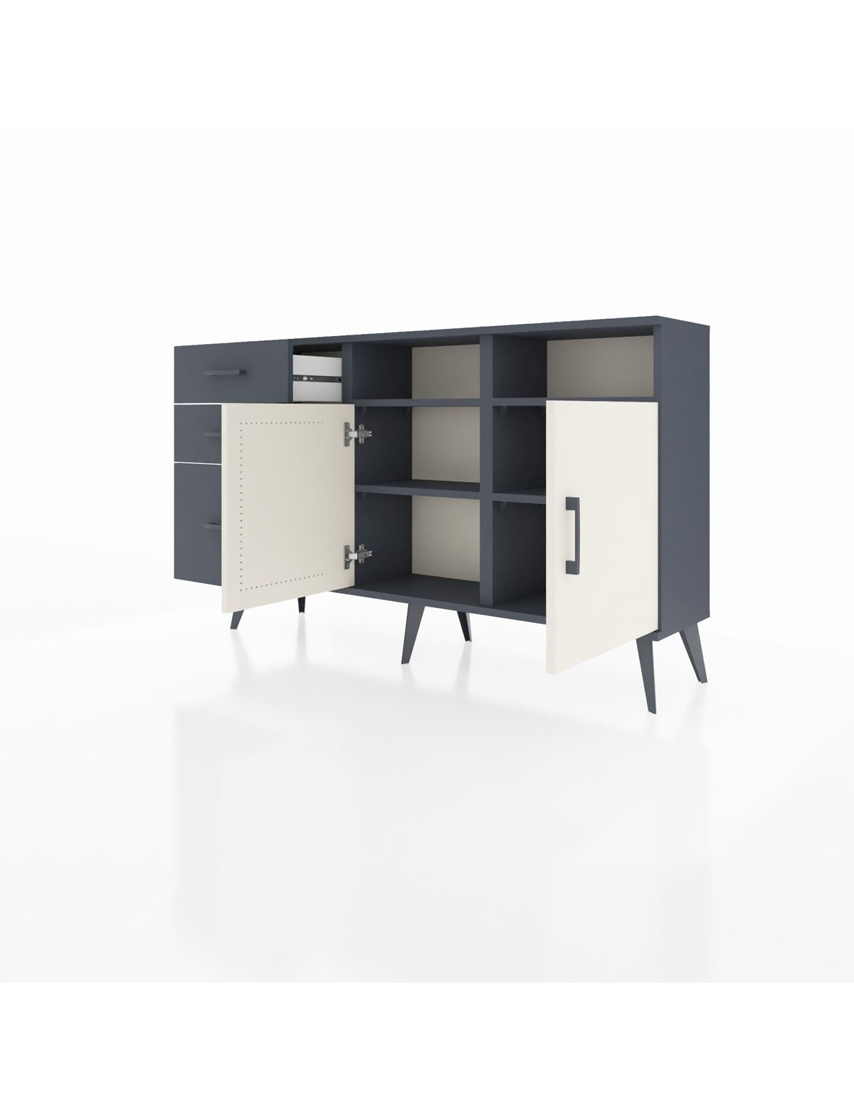 Arges Konsol 4 Raflı 3 Çekmeceli 2 Kapaklı 132x30x83 - S144M045V14A