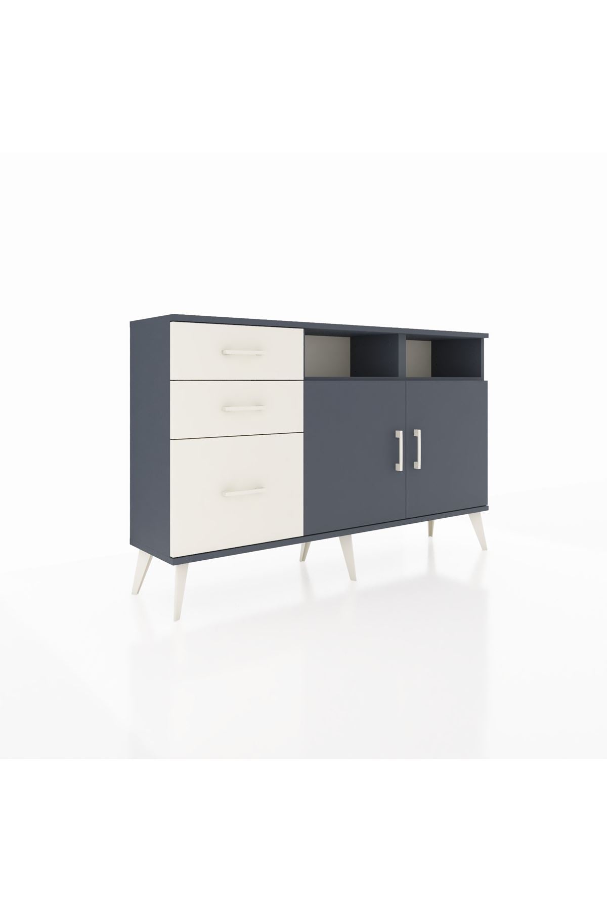 Arges Konsol 4 Raflı 3 Çekmeceli 2 Kapaklı 132x30x83 - S144M045V16A