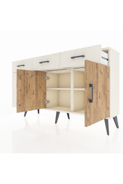 Arges Konsol 2 Raflı 5 Çekmeceli 2 Kapaklı 132x30x83 - S144M046V01A