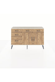 Arges Konsol 2 Raflı 5 Çekmeceli 2 Kapaklı 132x30x83 - S144M046V03A