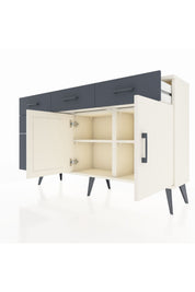 Arges Konsol 2 Raflı 5 Çekmeceli 2 Kapaklı 132x30x83 - S144M046V05A
