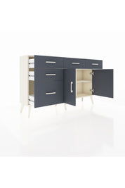 Arges Konsol 2 Raflı 5 Çekmeceli 2 Kapaklı 132x30x83 - S144M046V08A