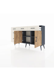 Arges Konsol 2 Raflı 5 Çekmeceli 2 Kapaklı 132x30x83 - S144M046V10A