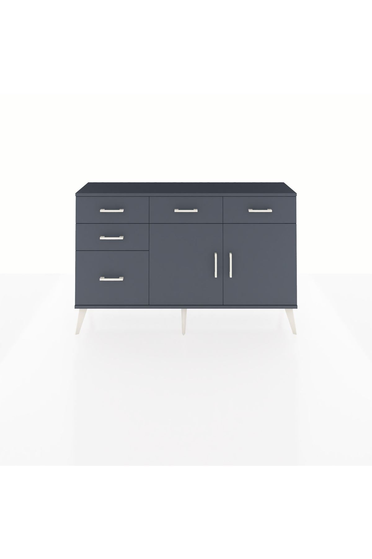 Arges Konsol 2 Raflı 5 Çekmeceli 2 Kapaklı 132x30x83 - S144M046V17A