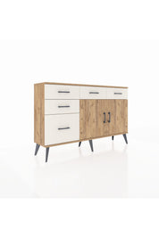 Arges Konsol 2 Raflı 5 Çekmeceli 2 Kapaklı 132x30x83 - S144M046V19A