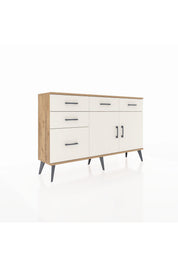 Arges Konsol 2 Raflı 5 Çekmeceli 2 Kapaklı 132x30x83 - S144M046V22A