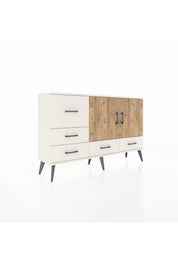 Arges Konsol 4 Raflı 5 Çekmeceli 2 Kapaklı 132x30x83 - S144M047V01A