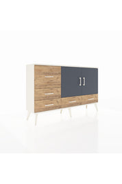 Arges Konsol 4 Raflı 5 Çekmeceli 2 Kapaklı 132x30x83 - S144M047V09A