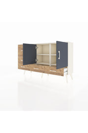 Arges Konsol 4 Raflı 5 Çekmeceli 2 Kapaklı 132x30x83 - S144M047V09A