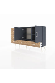 Arges Konsol 4 Raflı 5 Çekmeceli 2 Kapaklı 132x30x83 - S144M047V18A