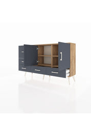 Arges Konsol 4 Raflı 5 Çekmeceli 2 Kapaklı 132x30x83 - S144M047V26A